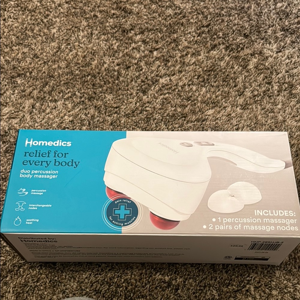 Homedics White Duo Percussion Body Massager